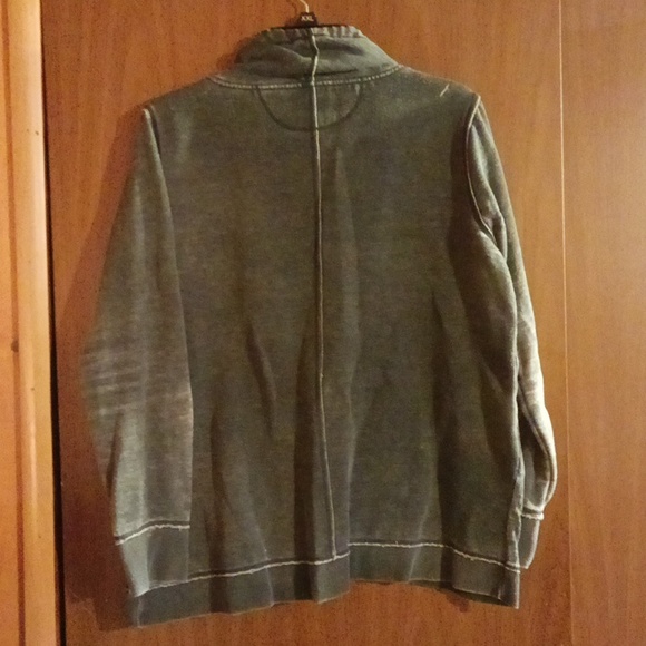 CALVIN KLEIN Dark Grey Cowl Neck Sweatshirt Size Large - Picture 2 of 4